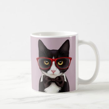 Hipster Cat Coffee Mug by MarylineCazenave at Zazzle