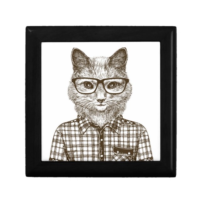 Hipster Cat Gift Box (Front)