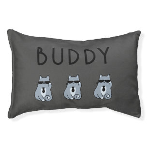 Hipster Cat Personalized Cat's Bed