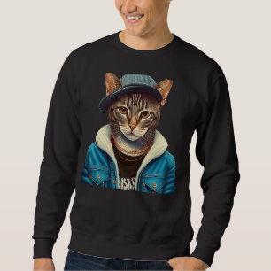 Hipster Cat Sweatshirt