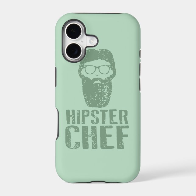 Hipster Chef Iphone Case (Back)