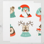 hipster christmas santa (Front/Back)