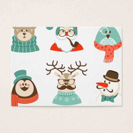 hipster christmas santa (Front)