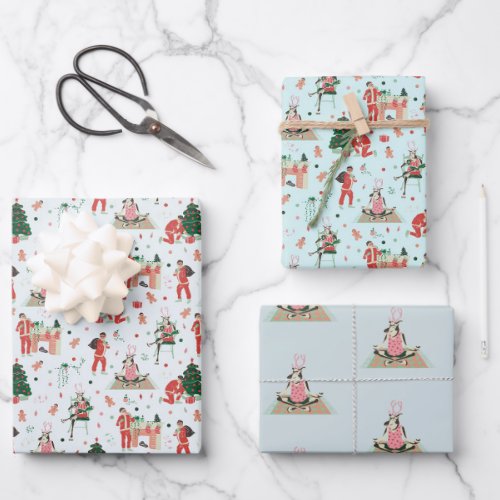 Hipster Christmas  Wrapping Paper Sheets