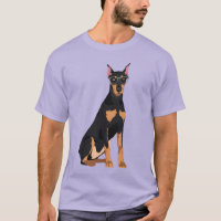 Hipster Cool German Pinscher Dog for Dog Lovers T-Shirt