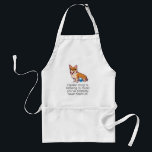 Hipster Corgi Apron<br><div class="desc">Hipster Corgi is listening to music you've probably never heard of.</div>