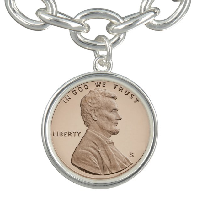 Hipster Customizable Lucky Penny Bracelet (Design)