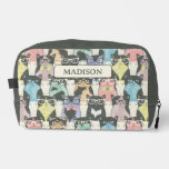 Hipster Cute Cats Pattern Dopp Kit