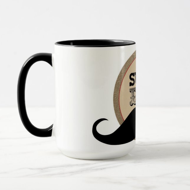 Hipster Dad Mugs: The Ultimate Mustache Collection Mug (Left)