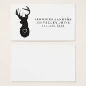 HIPSTER DEER WITH HEARTS (Front & Back)