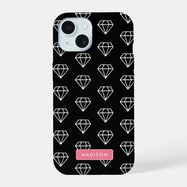 Hipster Diamonds Pattern Iphone Case (Back)
