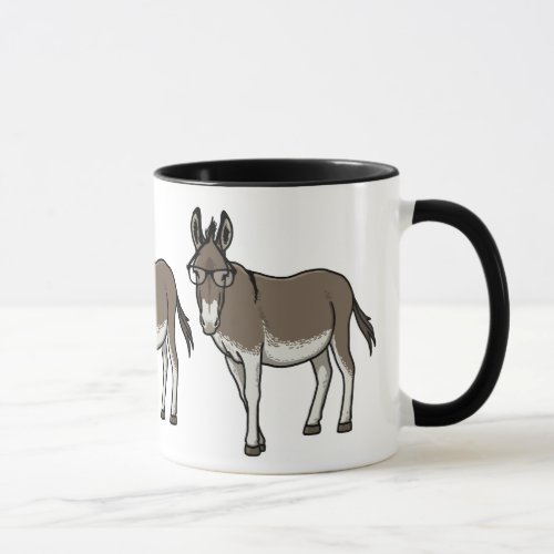 Hipster Donkey Mug