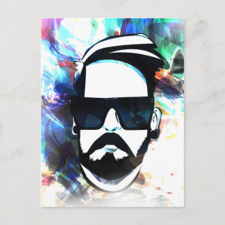 Hipster Dude Postcard