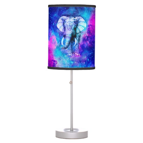 Hipster Elephant Nebula Space Table Lamp