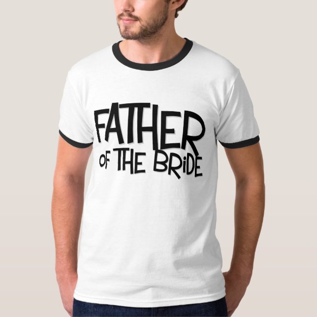 Hipster Father Bride Lite T T-Shirt (Front)