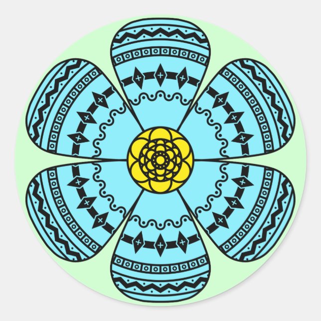 Hipster Flower Sticker (Front)