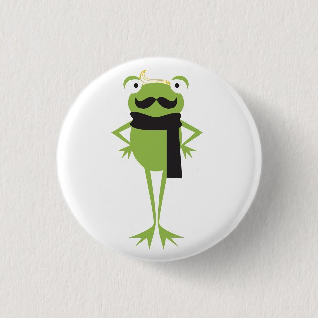 Hipster Frog Button (Front)