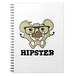 Hipster Funny Hip Bone Anatomy Pun Notebook