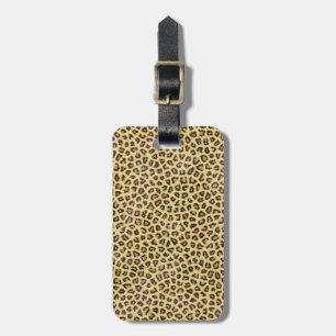 Hipster girly Cheetah Animal Print Pattern Luggage Tag