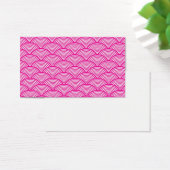 Hipster Girly Pink Japanese Wave Pattern (Desk)