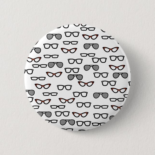 Hipster glasses button (Front)