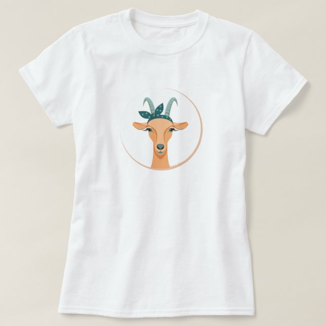 Hipster Goat | by TotallyGoatally™ T-Shirt (Design Front)