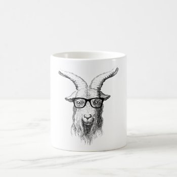 Hipster Goat Coffee Mug by peacefuldreams at Zazzle