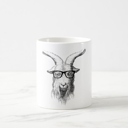 Hipster Goat Coffee Mug