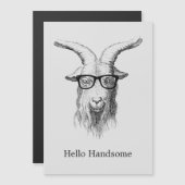 Hipster Goat Hello Handsome (Front/Back)
