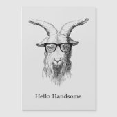 Hipster Goat Hello Handsome (Front)