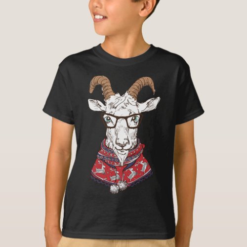 Hipster Goat ugly Christmas Sweater