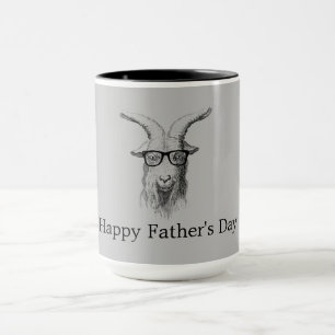 Hipster Goat With Glasses Mug