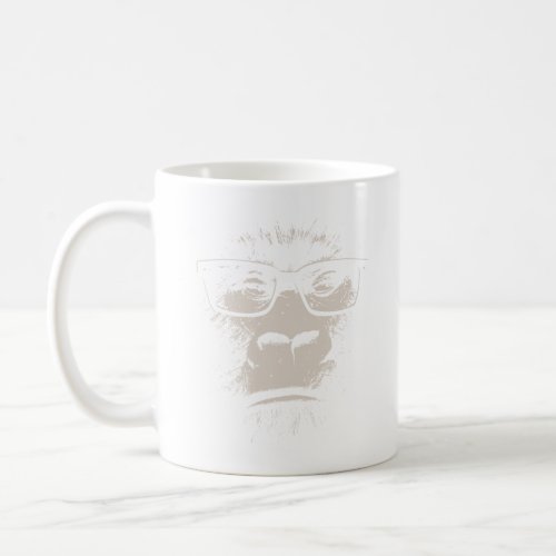 Hipster Gorilla With Glasses  Coffee Mug