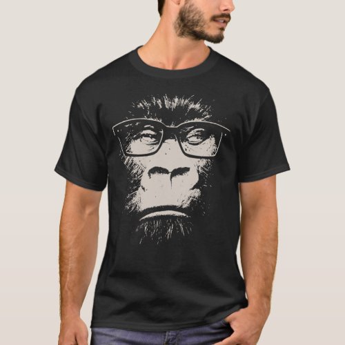 Hipster Gorilla With Glasses Essential T_Shirt