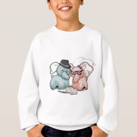 Hipster Hellephant Couple Sweatshirt