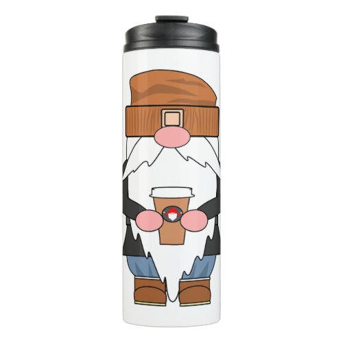 Hipster Holiday Gnome   Thermal Tumbler