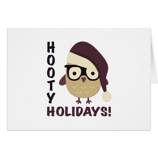 Hipster Hooty Holidays! Cards (Front Horizontal)