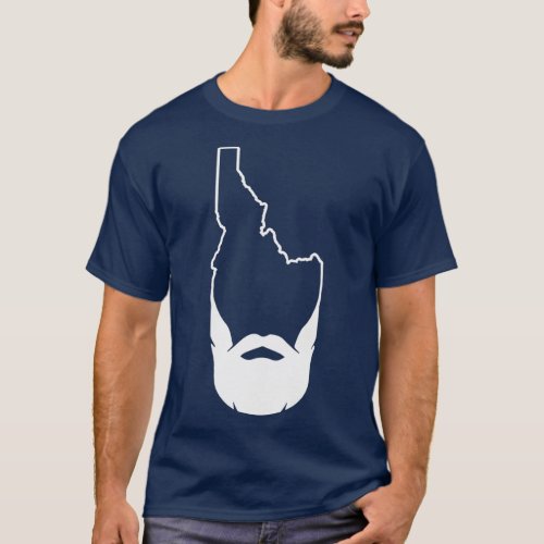 Hipster Idaho Beard Boise Idaho FamousPotato T_Shirt