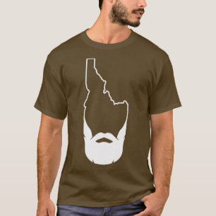 Hipster Idaho Beard Boise Idaho FamousPotato TShir T-Shirt