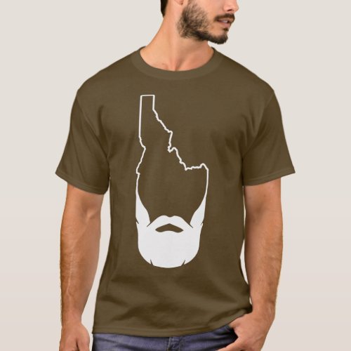 Hipster Idaho Beard Boise Idaho FamousPotato TShir T_Shirt