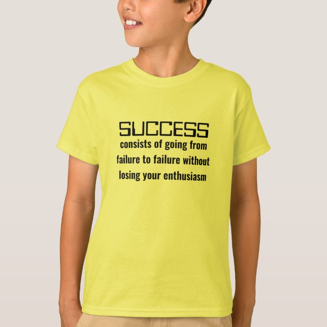 Hipster Inspirational Motivational Success Kids T-Shirt (Front)