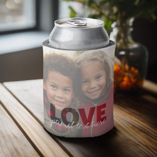 Hipster Instagram Photo Art - Love Color Overlay Can Cooler