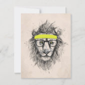 Hipster lion (light background) (Front)