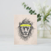 Hipster lion (light background) (Standing Front)