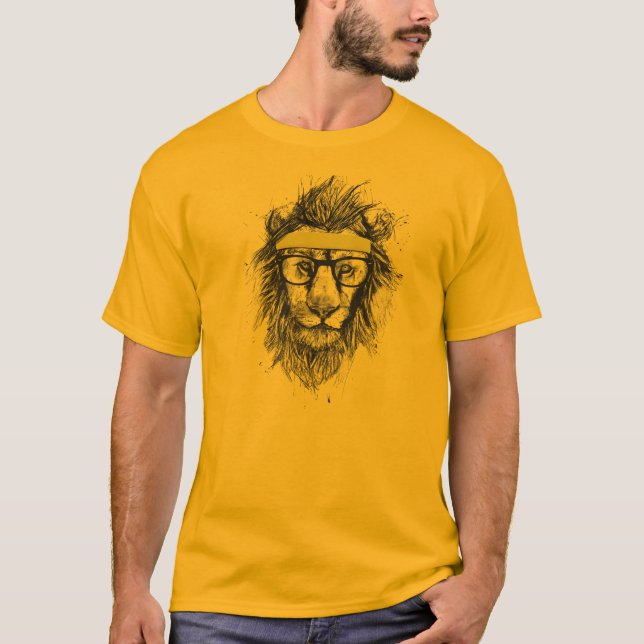 Hipster lion T-Shirt (Front)