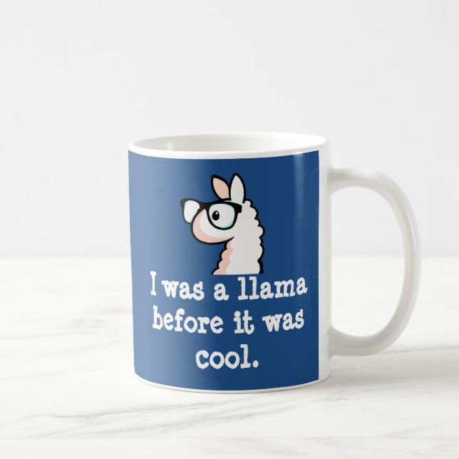 Hipster Llama Coffee Mug (Right)