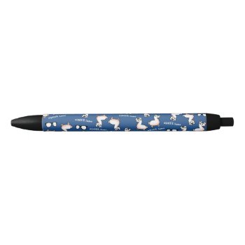 Hipster Llama Madness Black Ink Pen by YamPuff at Zazzle
