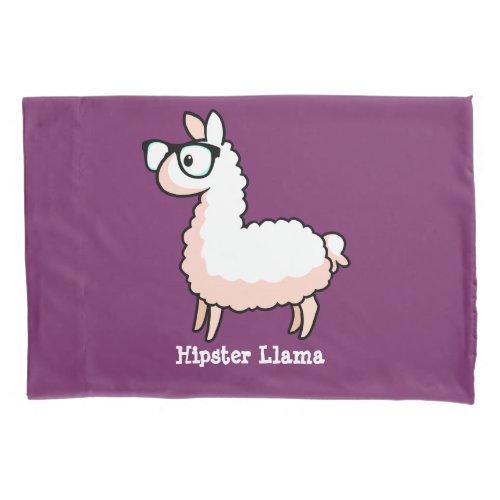 Hipster Llama Madness Pillowcase
