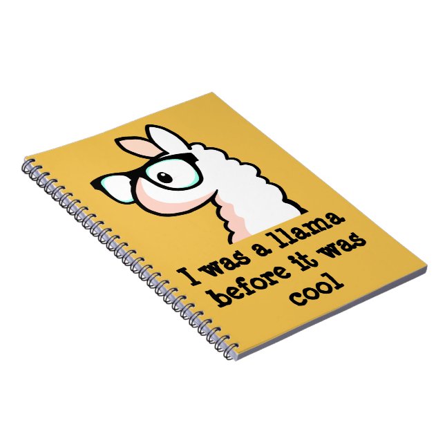 Hipster Llama Notebook (Right Side)