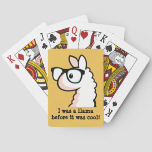 Hipster Llama Poker Cards